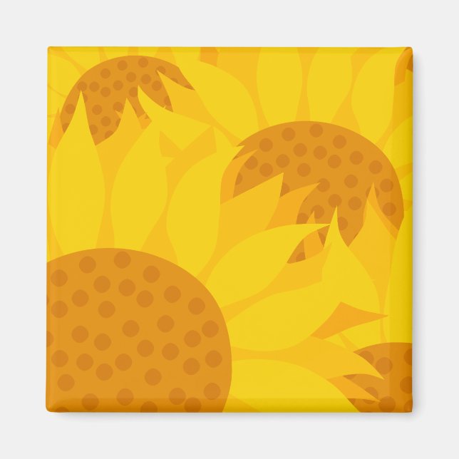 Sonnenblumen Magnet (Vorne)