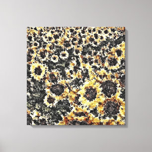 Sonnenblumen Malerei - Leinwand