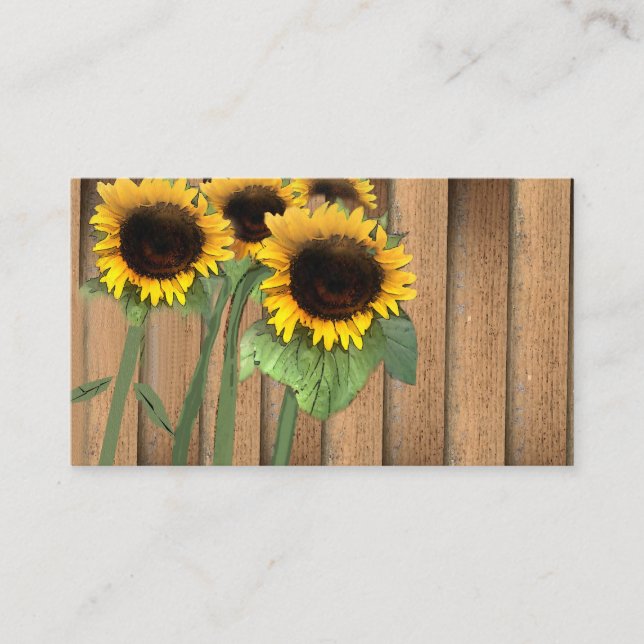 Sonnenblumen, Malerei, Pflanze, Reiki, Visitenkart Visitenkarte (Vorderseite)