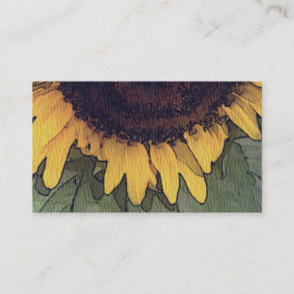 Sonnenblumen, Malerei, Pflanze, Reiki, Visitenkart Visitenkarte