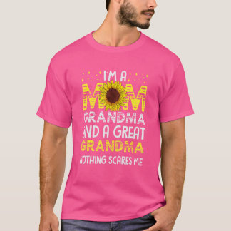 Sonnenblumen Mama Großes Oma Nichts stört mich Mot T-Shirt