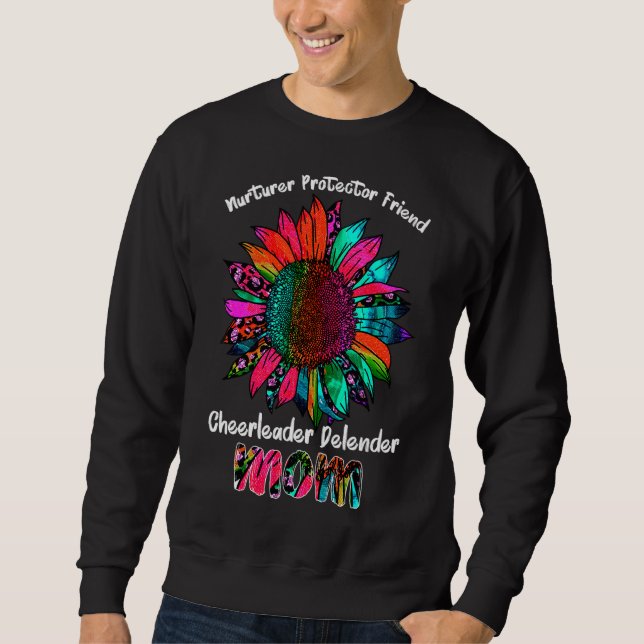 Sonnenblumen Mama Krankenpfleger Schützenfrau Mutt Sweatshirt (Vorderseite)