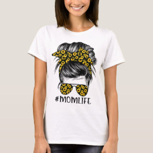 Sonnenblumen Mama leckere Brennen-Sonnenbrillen-Mo T-Shirt
