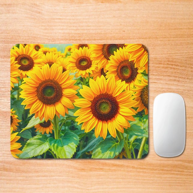 Sonnenblumen-Mauspad Mousepad (Mouse pad with sunflowers)