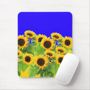 Sonnenblumen Mauspad - Ukraine Flaggenfarben