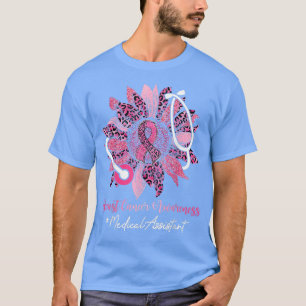 Sonnenblumen Medical Assistant Ribbon Brustkrebs A T-Shirt