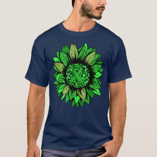 Sonnenblumen Mental Health Awareness Green Ribbon T-Shirt