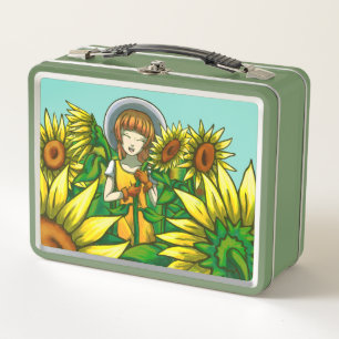 Sonnenblumen Metall Brotdose