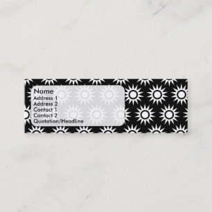 Sonnenblumen Mini Visitenkarte