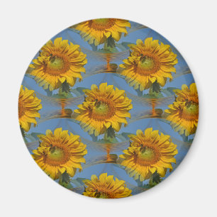 Sonnenblumen mit Freunden.... Magnet