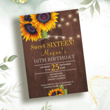 Sonnenblumen mit Lichterketten chic rustikales 16