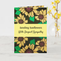 Sonnenblumen mit tiefstem Beileid Gebetspflege Bet