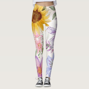 Sonnenblumen-Mix-Design Leggings
