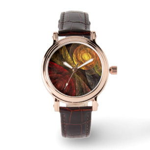 Sonnenblumen Modernes Abstraktes Kunstmuster Armbanduhr