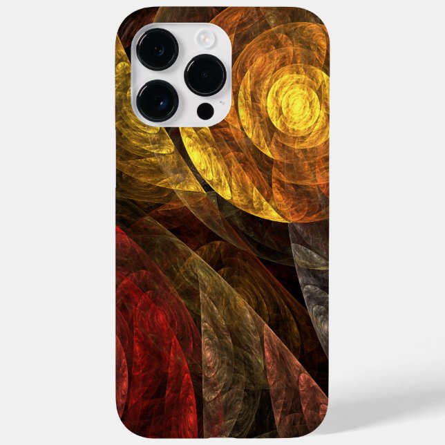 Sonnenblumen Modernes Abstraktes Kunstmuster Case-Mate iPhone 14 Pro Max Hülle (Rückseite)