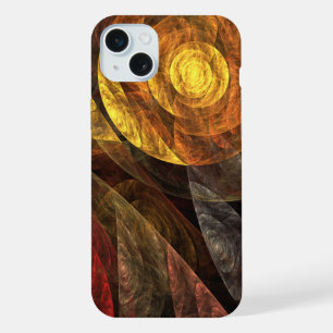 Sonnenblumen Modernes Abstraktes Kunstmuster iPhone 15 Plus Hülle