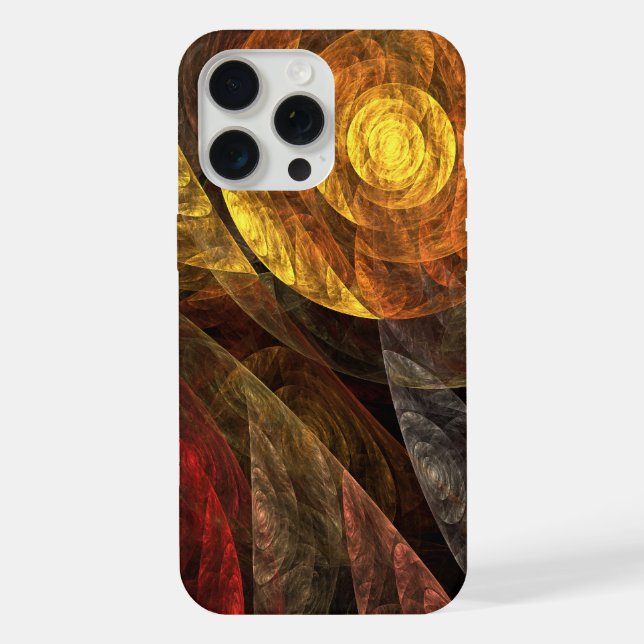 Sonnenblumen Modernes Abstraktes Kunstmuster iPhone 15 Pro Max Hülle (Rückseite)