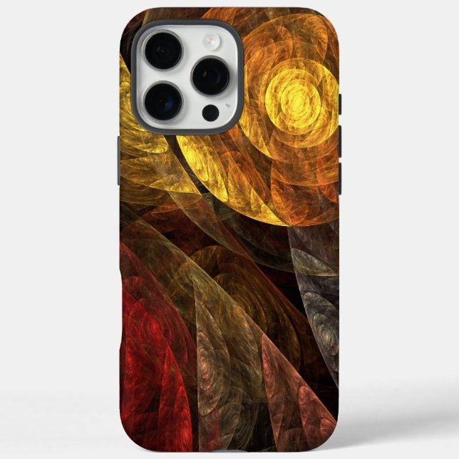Sonnenblumen Modernes Abstraktes Kunstmuster iPhone 16 Pro Max Hülle (Rückseite)