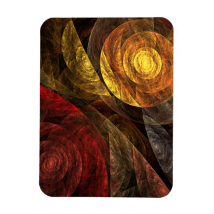 Sonnenblumen Modernes Abstraktes Kunstmuster Magnet