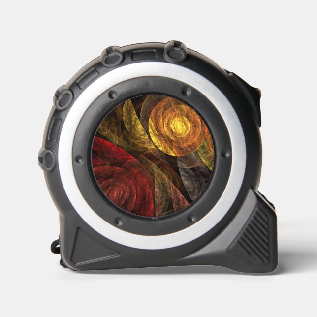 Sonnenblumen Modernes Abstraktes Kunstmuster Maßband (Vorderseite)