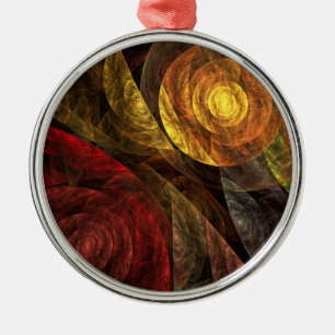 Sonnenblumen Modernes Abstraktes Kunstmuster Ornament Aus Metall