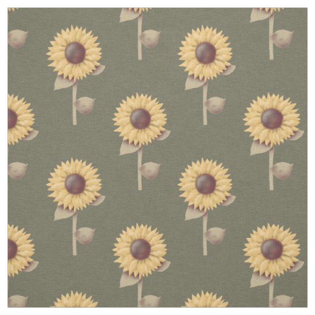 Sonnenblumen-Muster Primitive Blumenprint Stoff (Muster)