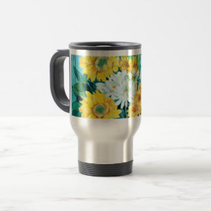 Sonnenblumen, Mütter und Lilien Reisebecher