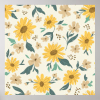 Sonnenblumen nahtlos Muster. Gelber Schwanz mit