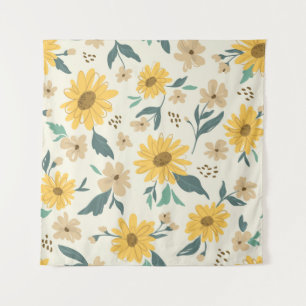Sonnenblumen nahtlos Muster. Gelber Schwanz mit Wandteppich
