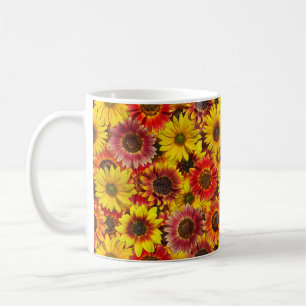 Sonnenblumen Nahtloses Muster Kaffeetasse