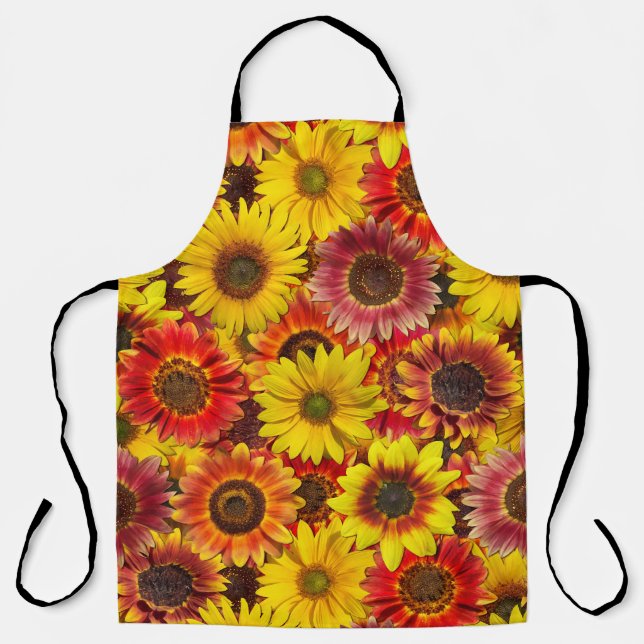 Sonnenblumen Nahtloses Muster Schürze (Vorderseite)