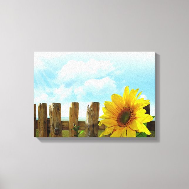 Sonnenblumen Natur Schönheit Leinwanddruck (Vorderseite)