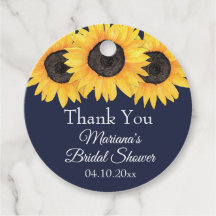 Sonnenblumen Navy Blue Brautparty