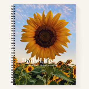 Sonnenblumen-Notebook   Inspiration blühen Notizbuch