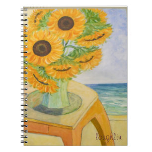 Sonnenblumen-Notebook Notizblock
