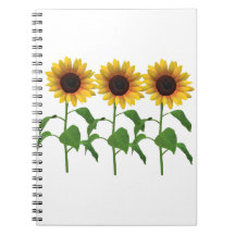 Sonnenblumen-Notebook