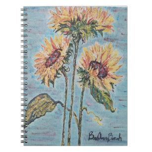 Sonnenblumen-Notebook Notizblock