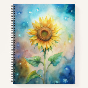 Sonnenblumen-Notebook und -Journale Notizbuch