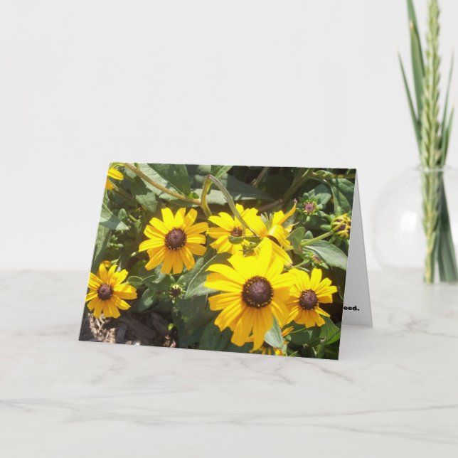Sonnenblumen Notecard Karte (Vorderseite)