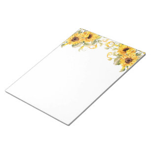 Sonnenblumen Notepad Notizblock