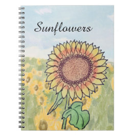 Sonnenblumen  notizblock