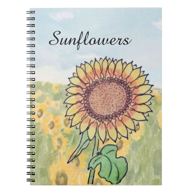 Sonnenblumen  notizblock (Vorderseite)