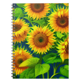 Sonnenblumen Notizblock