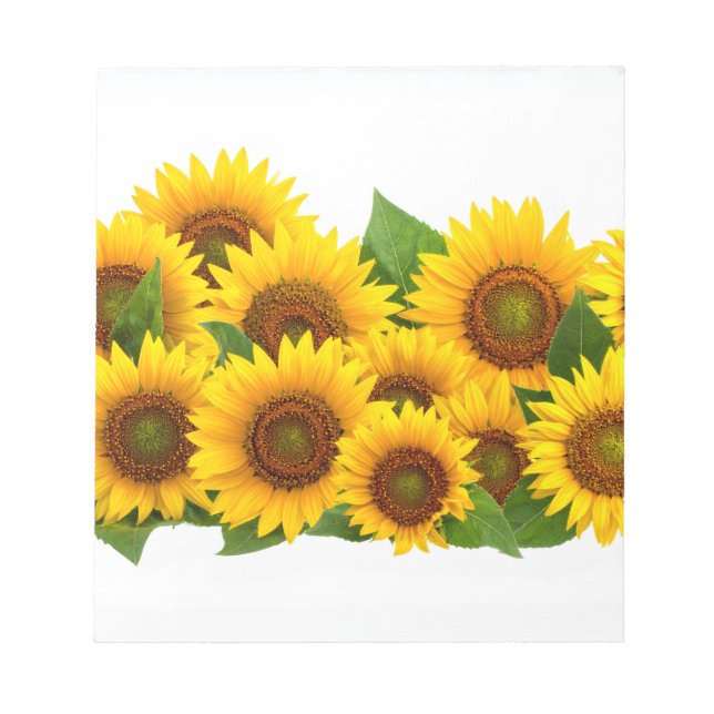 Sonnenblumen Notizblock (Vorderseite)