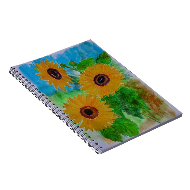 Sonnenblumen Notizblock (Rechte Seite)