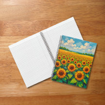 Sonnenblumen Notizbuch