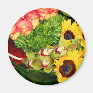 Sonnenblumen, Ochsen, Anthurium, Flora der Liebe_ Magnet