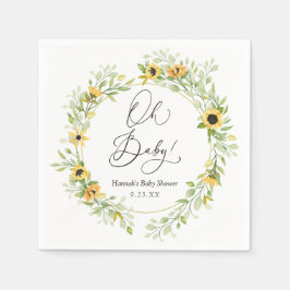 Sonnenblumen Oh Baby Serviette
