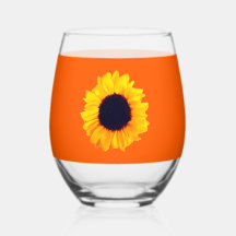 Sonnenblumen Orangengelbes Trinkbehälter Set