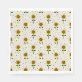 Sonnenblumen-Papier-Servietten Serviette